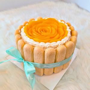 Peach Charlotte Fruit Cake 7 inches