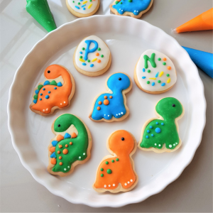 Dinosaur Royal Icing Cookies (15pcs)