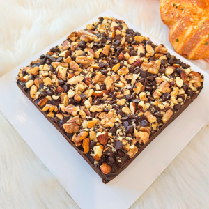 Mixed Nuts Brownies 6 inch square