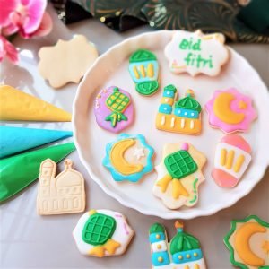 Eid Mubarak Theme DIY Royal Icing Cookies