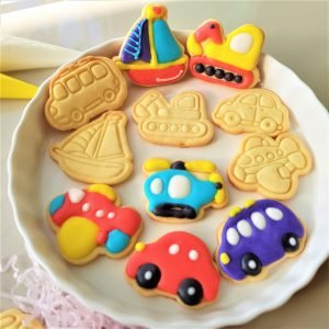 Vehicle DIY Royal Icing Cookies