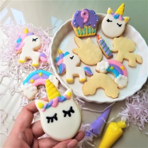 Unicorn DIY Royal Icing Cookies