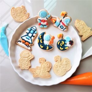 Astronaut DIY Royal Icing Cookies
