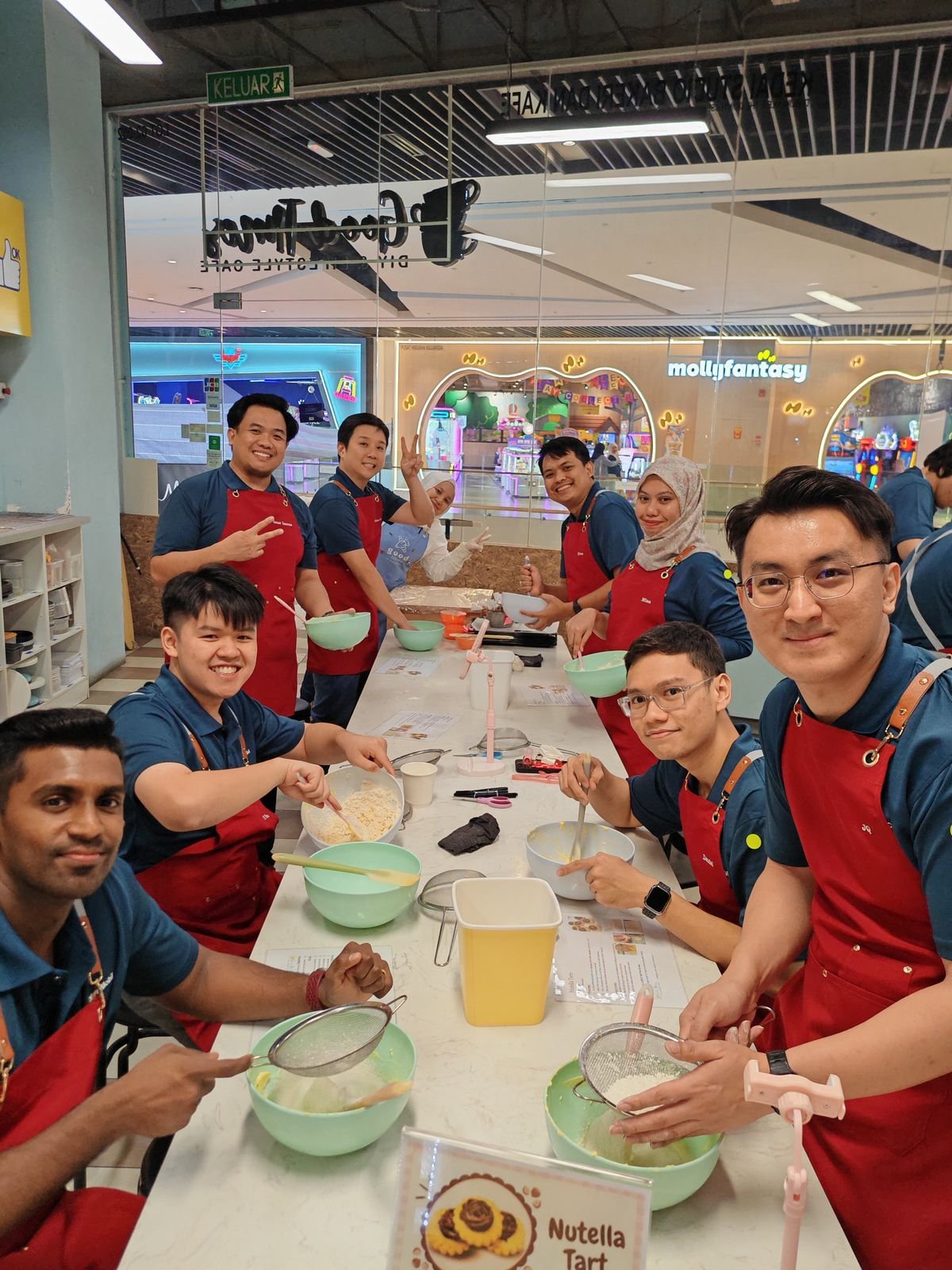 Christmas Gathering team building at Good Times DIY