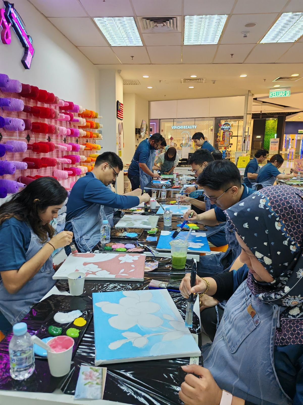 Wellness & Mindful Creativity team building at Good Times DIY